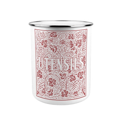 Purely Home Red Oak Leaves & Berries Kitchen Utensil Holder from B&Q