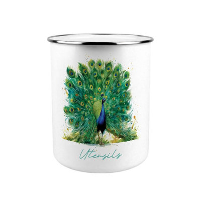 Purely Home Majestic Peacock Kitchen Utensil Holder from B&Q