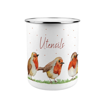 Purely Home English Robins Kitchen Utensil Holder from B&Q