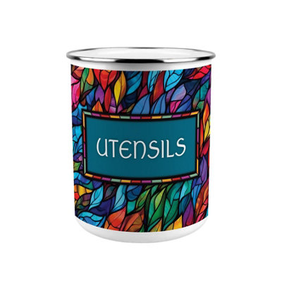 Purely Home Stained Glass Patterned Kitchen Utensil Holder from B&Q