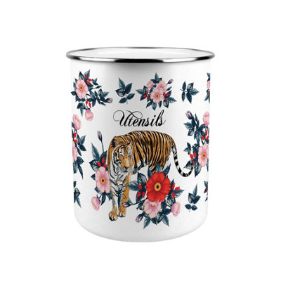 Purely Home Majestic Tiger Kitchen Utensil Holder from B&Q