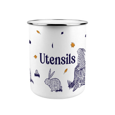 Purely Home Woodland Rabbits Kitchen Utensil Holder from B&Q