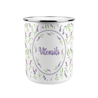 Purely Home Purple Lavender Kitchen Utensil Holder from B&Q