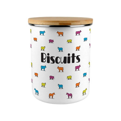 Purely Home Colourful Farm Animals Extra Large Biscuit Tin - Multicoloured - Image 3