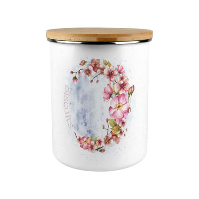B&Q -  Pink Blossoms Extra Large Biscuit Tin - Image 4