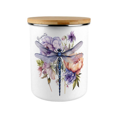 Dragonfly Biscuit Storage Tin - 2.7L Extra-Large Kitchen Container - Image 3