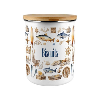 Purely Home Nautical Extra Large Biscuit Tin from B&Q