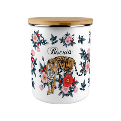 B&Q -  Exotic Tiger Extra Large Biscuit Tin