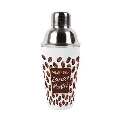 Shake for Espresso Martini - Stainless Steel Cocktail Shaker & Strainer Bar Gift - Image 3