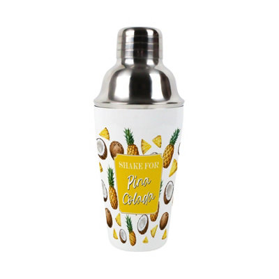 Shake for Pina Colada - Stainless Steel Cocktail Shaker & Strainer Bar Gift - Image 3