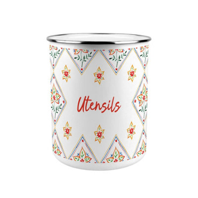 B&Q -  Diamond Flowers Kitchen Utensil Holder