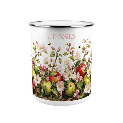 Purely Home Apple Blossoms Kitchen Utensil Holder - Multicoloured - Image 3