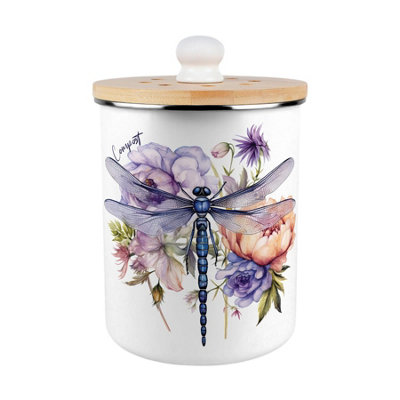 B&Q -  Dragonfly Compost CaddyMetal 2L Decorative Kitchen Food Waste Bin