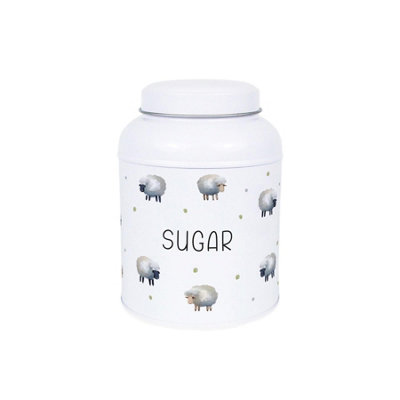 Spring Sheep Sugar Canister - Small Domed Lid Kitchen Storage Tin - Image 4