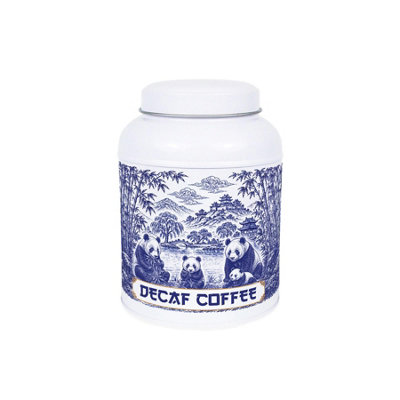 Bamboo Forest Pandas Decaf Coffee Canister - Small Kitchen Storage Tin Gift - Image 3