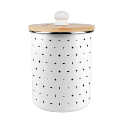 Starburst Crosses Food Waste Bin - Decorative Kitchen Compost Caddy, 2L - Image 2