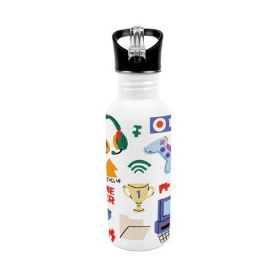 Purely Home Online Gaming Metal Canteen Water Bottle - Multi - Image 3