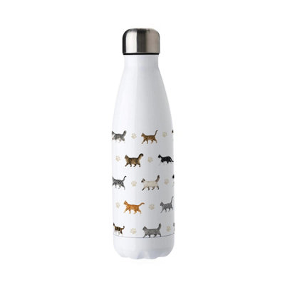 Purely Home Paws & Purrs Cat Stainless Steel Water Bottle - Image 3
