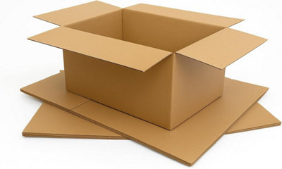 Sunrise Packaging 50 X Parcel Postal Mailing Boxes 35X25X12Cm Small Parcel Packing Shipping Cardboard Box Durable Single Wall Recyclable from B&Q