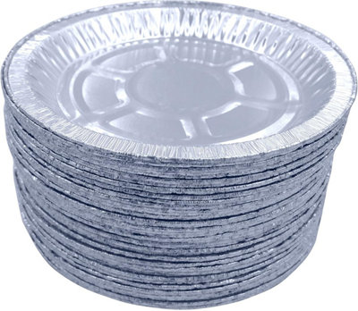 Sunrise Packaging 25 Round Foil Pie Plates 198mm Aluminium Flan Dishes For Baking Pies Tarts And Quiches from B&Q