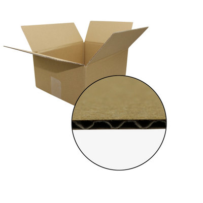 Sunrise Packaging 10 X Cardboard Boxes 13 X 10 X 12.5 Inches 330 X 254 X 305 mm Postal Shipping And Storage from B&Q