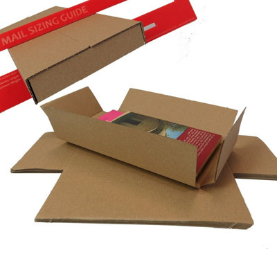 Sunrise Packaging 10 X Brown Dl Pip Large Letter Postal Boxes from B&Q