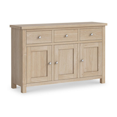 Farro Washed Oak Large Sideboard Cabinet Fully AssembledBy Roseland Furniture from B&Q