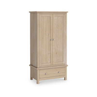 Farro Oak Double Wardrobe With DrawerBy Roseland Furniture from B&Q