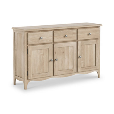 Celine Oak Large Sideboard CabinetFully Assembled By Roseland Furniture from B&Q