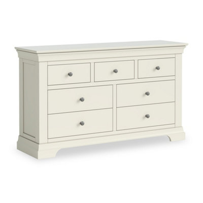 Colette Cream 3 Over 4 Chest Of Drawers Fully AssembledBy Roseland Furniture from B&Q
