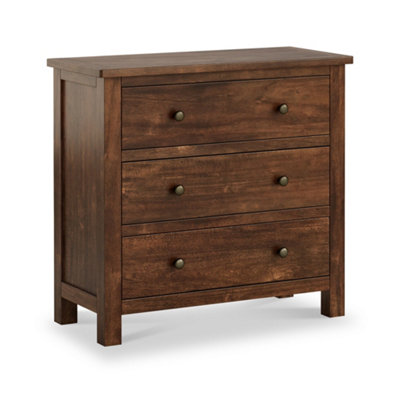 Duchy Acacia 3 Drawer Chest Of DrawersFully Assembled By Roseland Furniture from B&Q