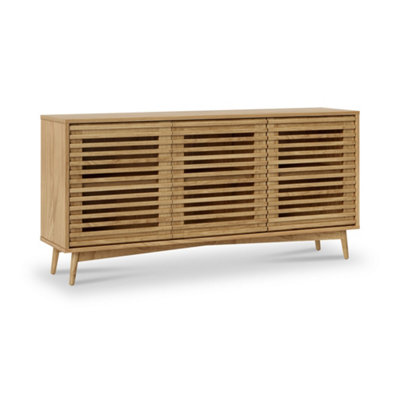 Kari Light Oak 3 Door Large Sideboard CabinetBy Roseland Furniture from B&Q