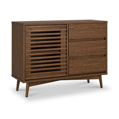Kari Dark Oak Small Sideboard CabinetBy Roseland Furniture from B&Q