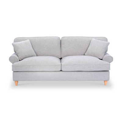 Alfie Woven Light Grey 4 Seater Sofa For Living RoomFully Assembled By Roseland Furniture from B&Q