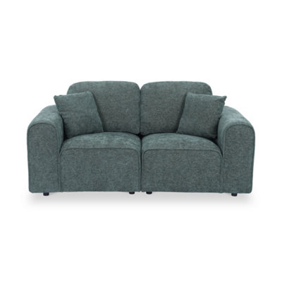 Hugo Moss Green 2 Seater SofaFully Assembled By Roseland Furniture from B&Q