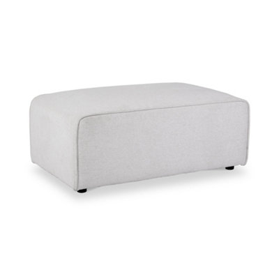 Hugo Fog Grey FootstoolFully Assembled By Roseland Furniture from B&Q