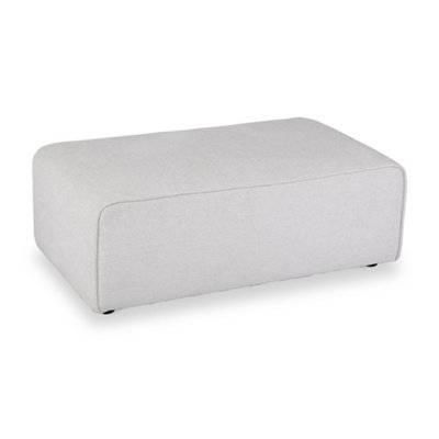 Hugo Fog Grey Xl FootstoolFully Assembled By Roseland Furniture from B&Q