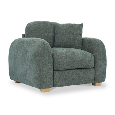 Cloud Moss Green ArmchairFully Assembled By Roseland Furniture from B&Q