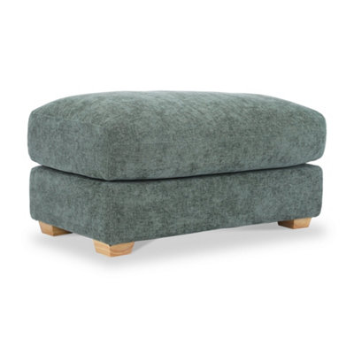 Cloud Moss Green FootstoolFully Assembled By Roseland Furniture from B&Q