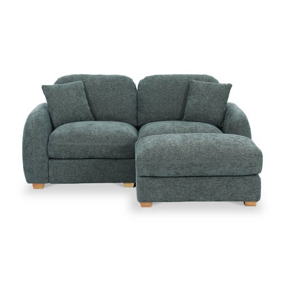 Cloud Moss Green Chaise SofaFully Assembled By Roseland Furniture from B&Q
