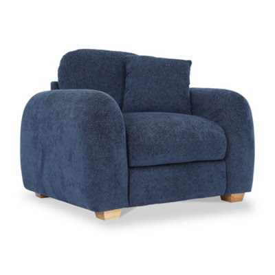 Cloud Deep Blue ArmchairFully Assembled By Roseland Furniture from B&Q