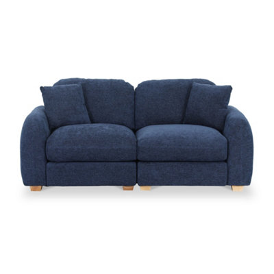 Cloud Deep Blue 3 Seater SofaFully Assembled By Roseland Furniture from B&Q