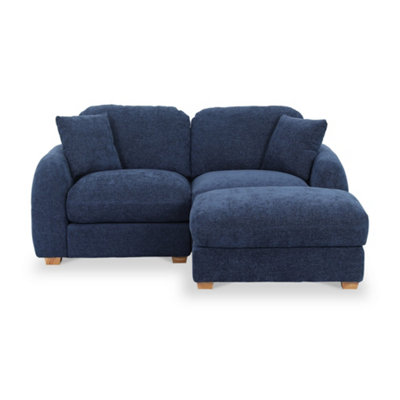 Cloud Deep Blue Chaise SofaFully Assembled By Roseland Furniture from B&Q