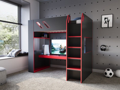 Recoil Gaming High Sleeper Bed - Small - Image 5