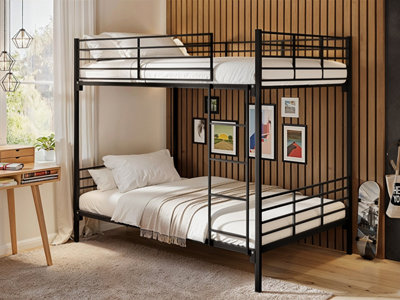 Flair Metayal Small Double Bunk Black Metal from B&Q
