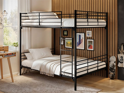 Flair Metayal Double Black Bunk Bed - Metal - Small Double - Image 6