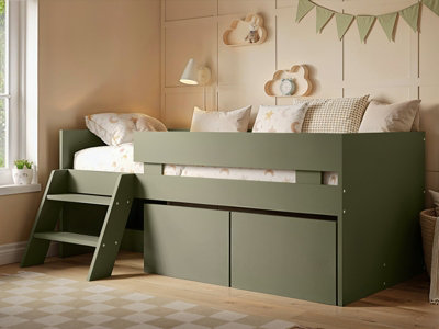Flair Furniture Logan Low Sleeper - Extra Small - Green - Particle Board - Image 4