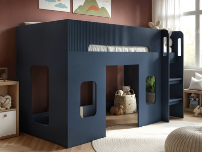 Flair Lino Playhouse Mid Sleeper Bed Navy from B&Q