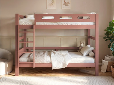 Flair Unisex Pink Elijah Detachable Wooden Bunk Bed In | : Single - Image 2