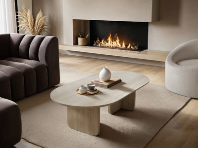 Solace+Co Aven Sintered Stone Effect Coffee Table from B&Q